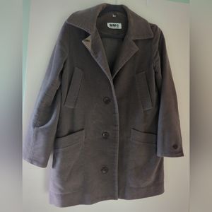 MM6 Maison Martin Margiela 38 2 XS cotton peacoat single breasted button up coat